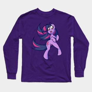 Surprised Twilight Unicorn Long Sleeve T-Shirt